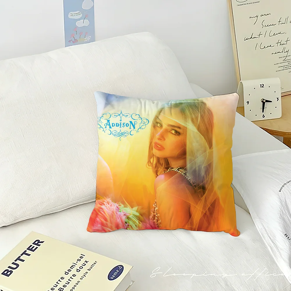 المغني أ-أديسون راي أديسون غطاء الوسادة كيس وسادة وسادة مربعة غرفة نوم اللوح الأمامي أريكة المعيشة مسند الظهر وقت القيلولة #6