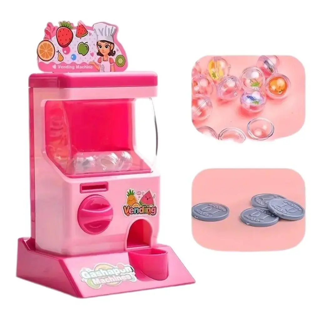 Cute Gashapon Machine Kid Candy Ball Game Machine Party Toy Blind Box Shaking Game Machine Children\'s Educational Toy Kids Gifts