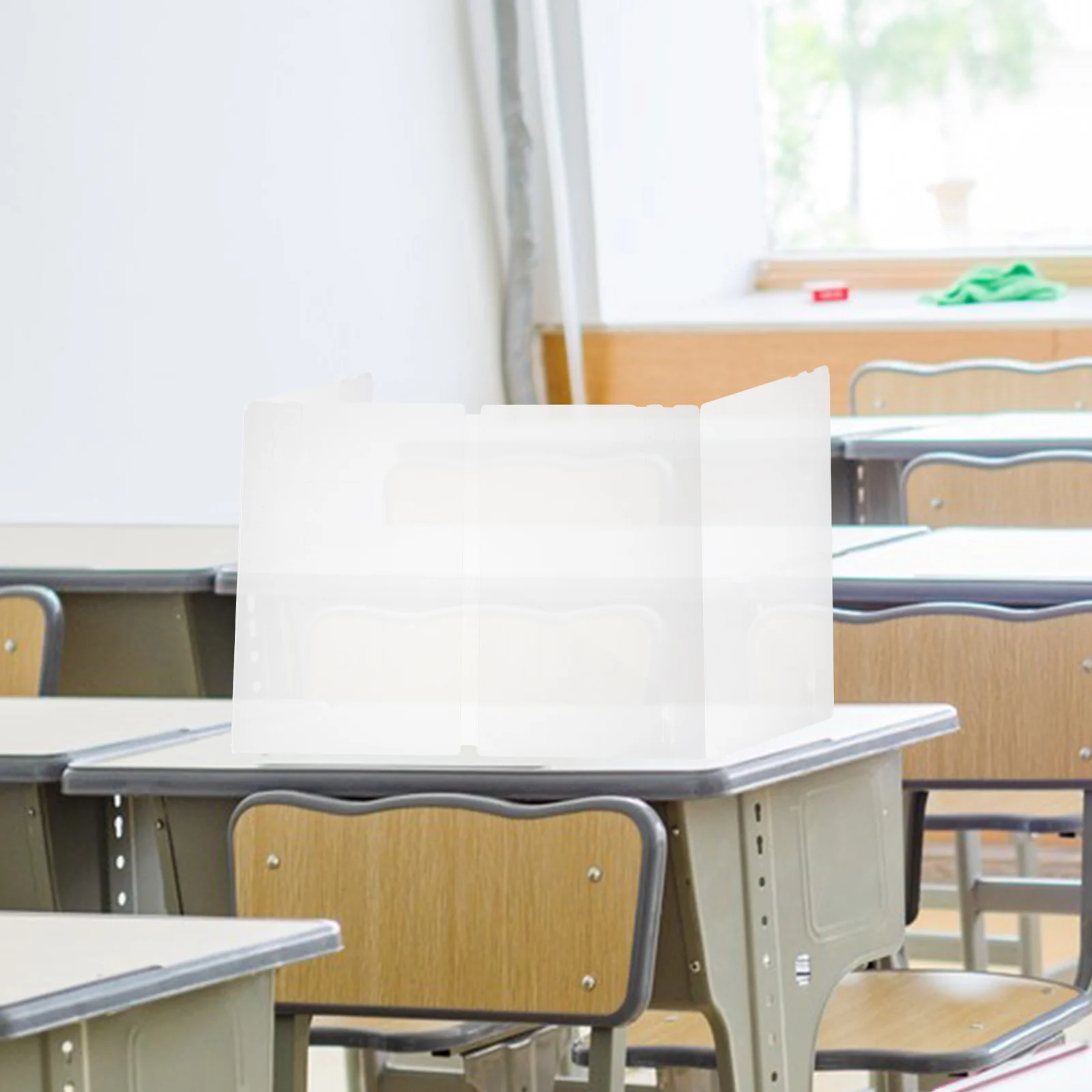 

Foldable Sneeze Guard for Counter Desk Shield Lightweight Divider Screen Panel Protective Privacy Shield Sneeze Guard Board Self