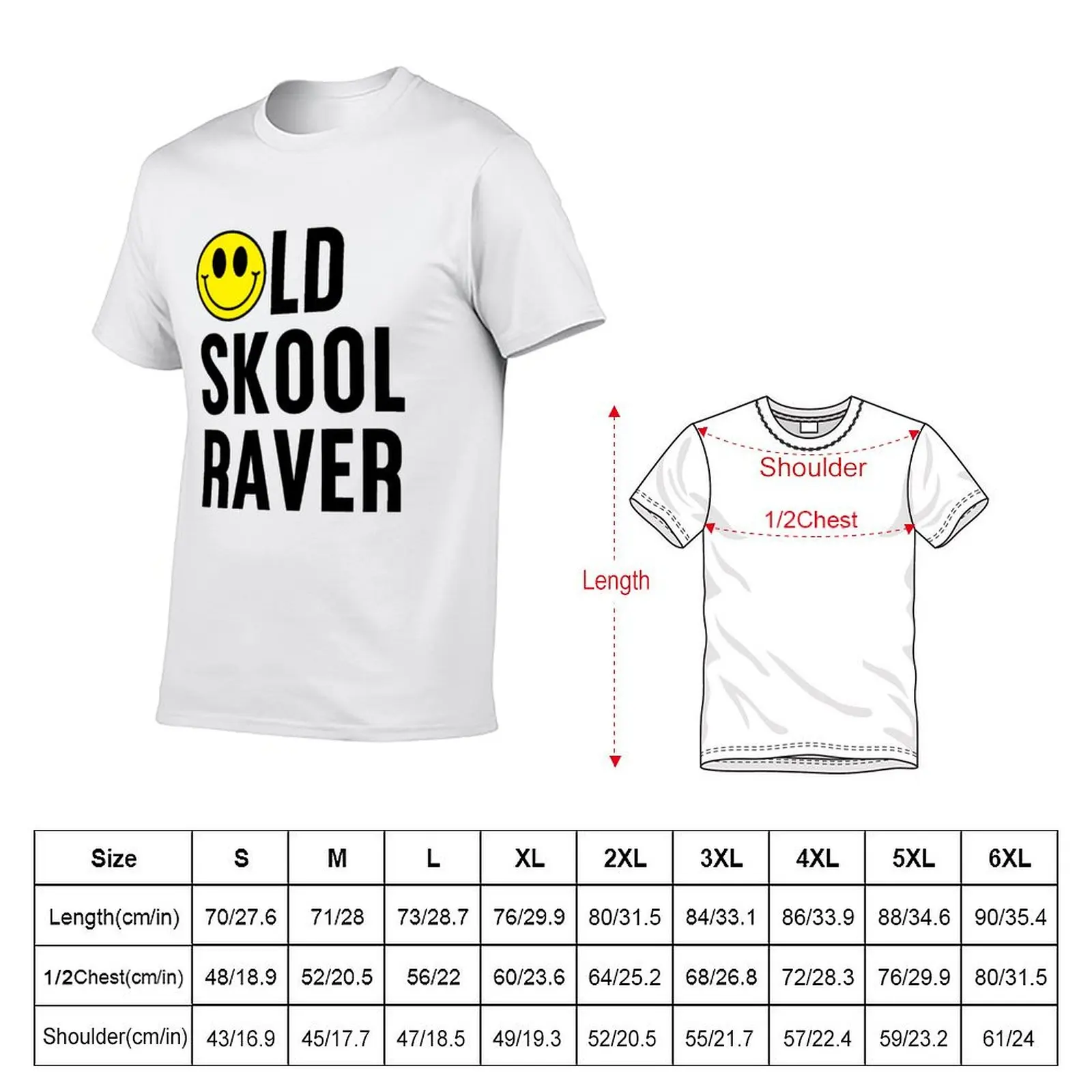 Old Skool Raver Techno Rave Raving EDM Festival T-Shirt Holiday Vacation Tee Shirt