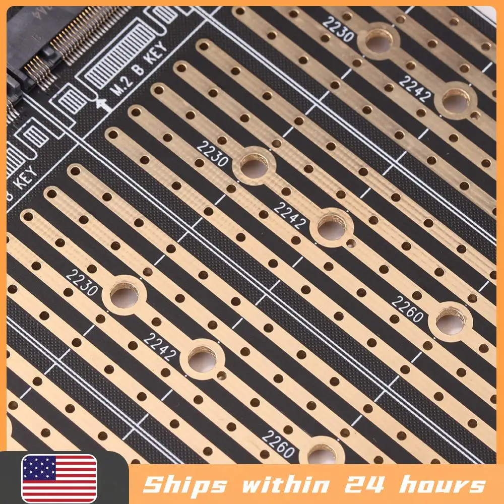 

SA3034M NVME M.2 to PCI-E 1x Adapter Card for M-Key NVME/B-Key SATA Extender Board for 2230/2242/2260/2280 M2 SSD