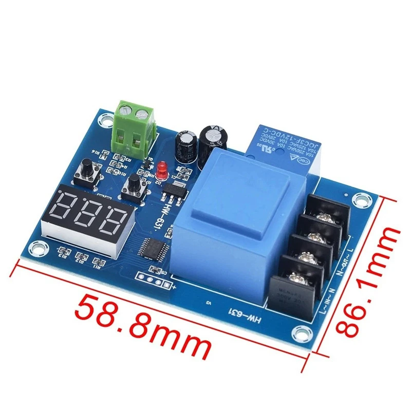 Imagem -05 - Módulo Controlador de Carga de Bateria de Controle Digital Carregador de Bateria de Armazenamento de Lítio Placa de Proteção de Interruptor de Controle ac 220v M602