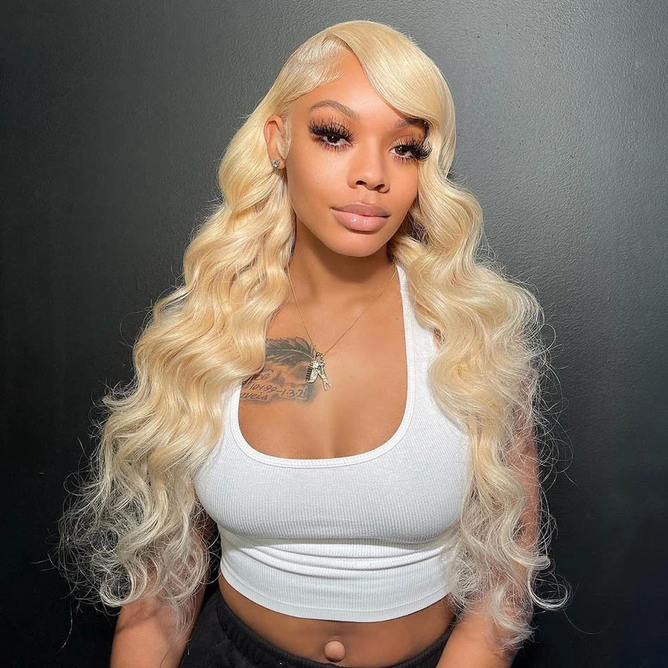 Glueless 613 Blonde Lace Front Wig Human Hair 13X6 Hd Lace Frontal Wig 13X4 Lace Front Human Hair Wig Body Wave Lace Front Wig