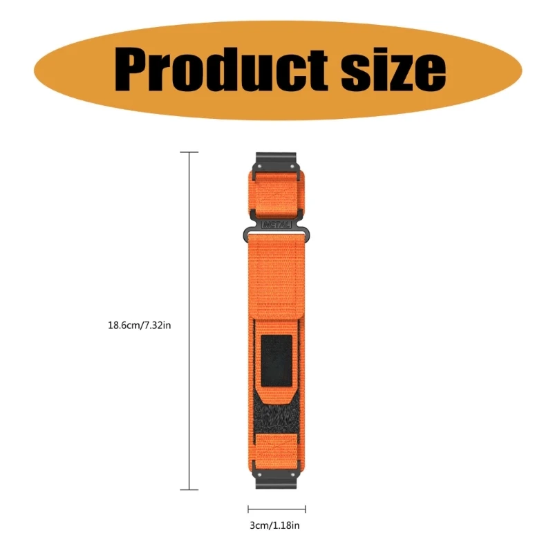 Uhrenarmband, Handgelenkschlaufe, Gürtel, bequemes Tragen, Sport, täglicher Gebrauch für 22-mm-Trekking