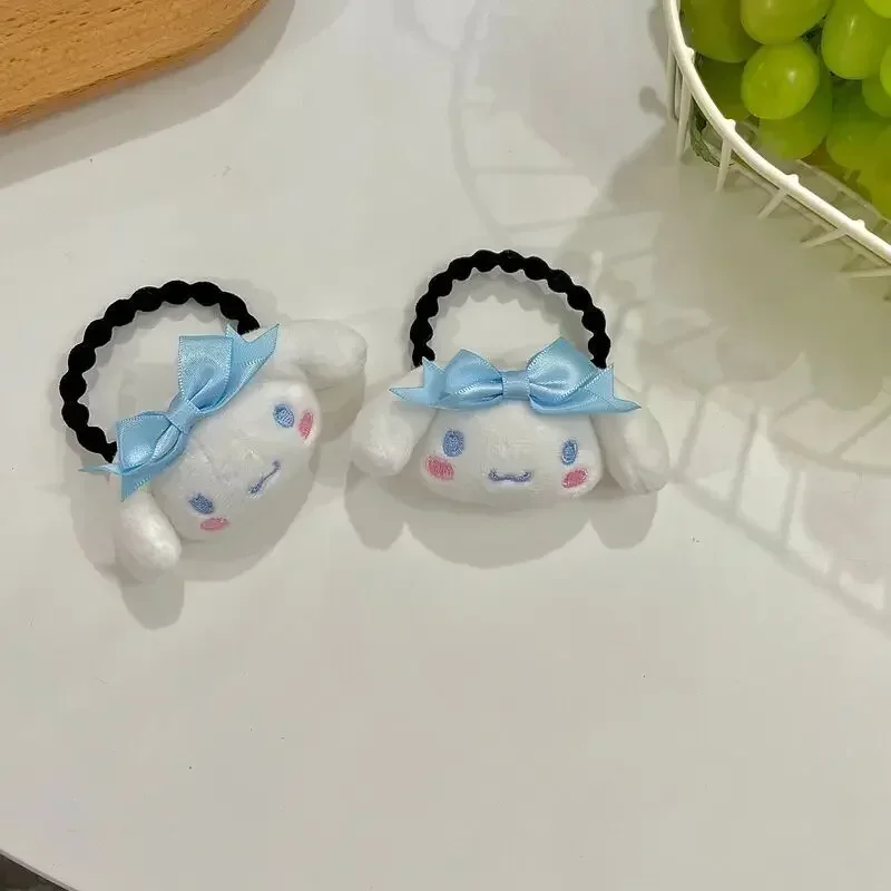 Sanrio Cinnamoroll Women Hair Rope Cartoon Anime Kuromi Girls Hair Accessories Fashion Elastic Hair Ring Children Holiday Gifts