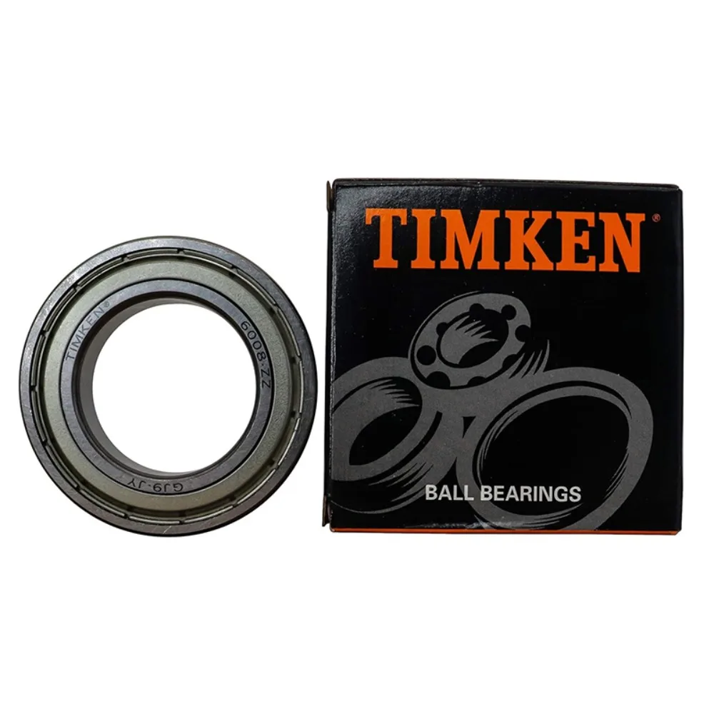 2PCS 6008-ZZ TIMKEN Deep Groove Ball Bearing 40x68x15mm Double Metal Seal Low Noise Pre-Lubricated Bearing