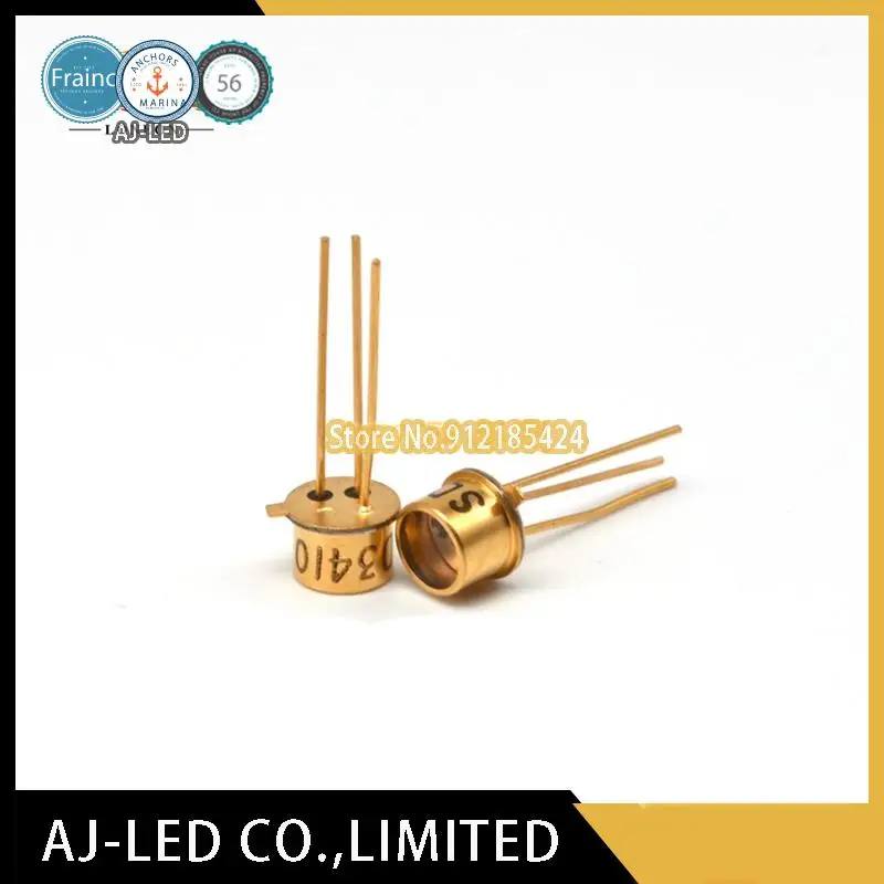 2pcs/lot SD3410-4 infrared receiving wavelength 880nm phototransistor TO-46 angle ±90°HONYEWELL new