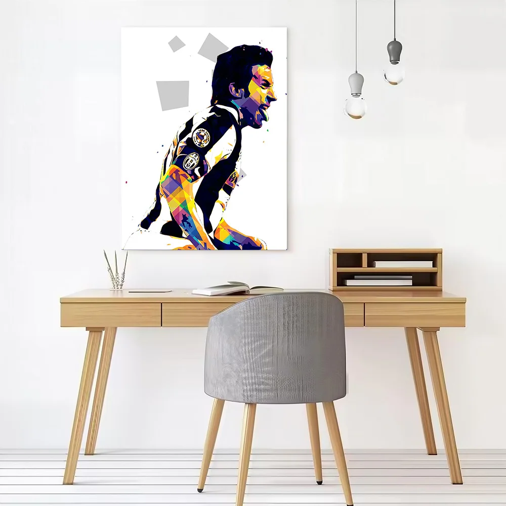 Alessandro Del Piero Printed Canvas Poster Custom Pictures Wall Art Canvas Painting for Gamer Decoration Living Room Wand Deko
