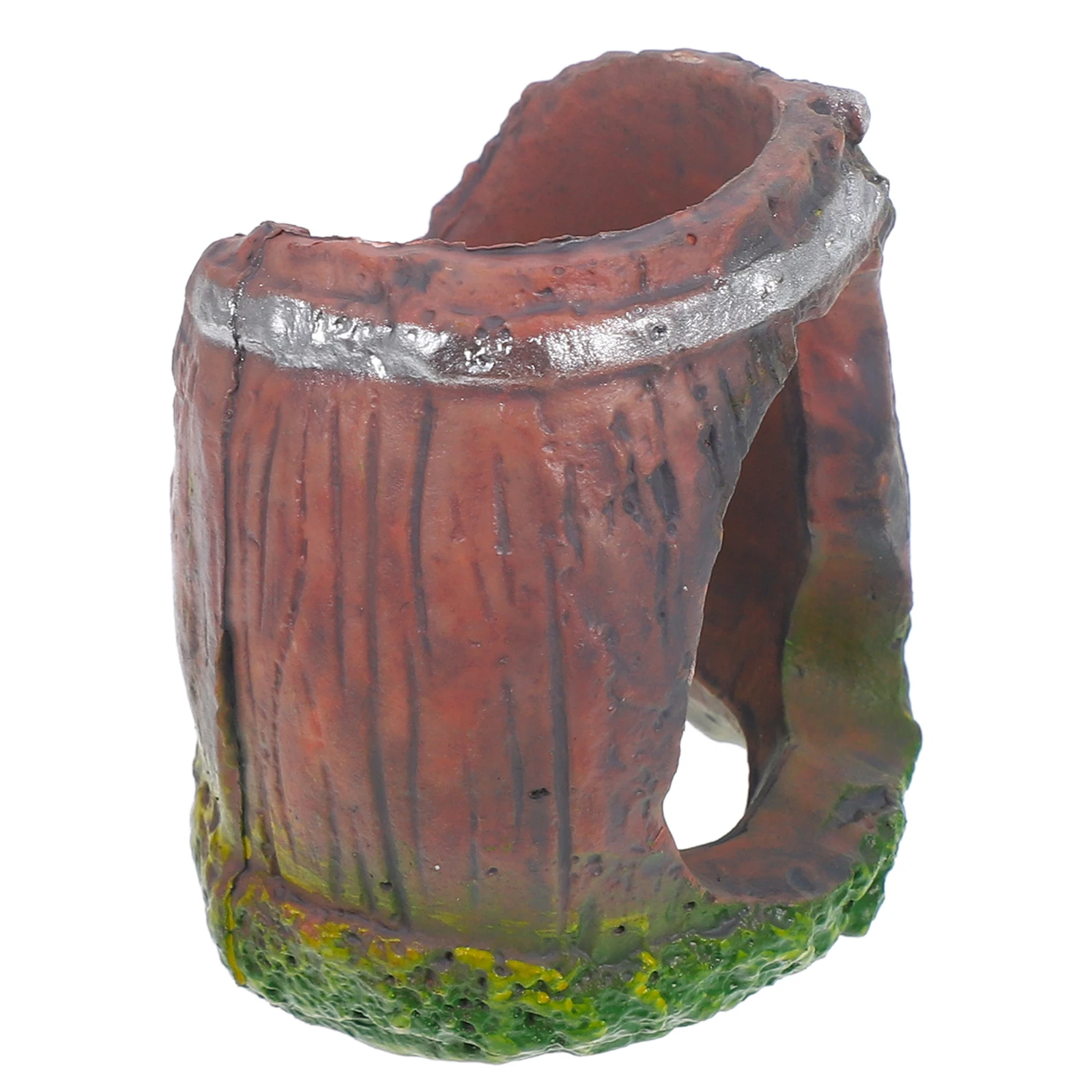 

Broken Barrel Reptile Breeding Hideout Cave Secure Shelter for Small Spiders Small Animal Rest Habitat Reptile Hideout