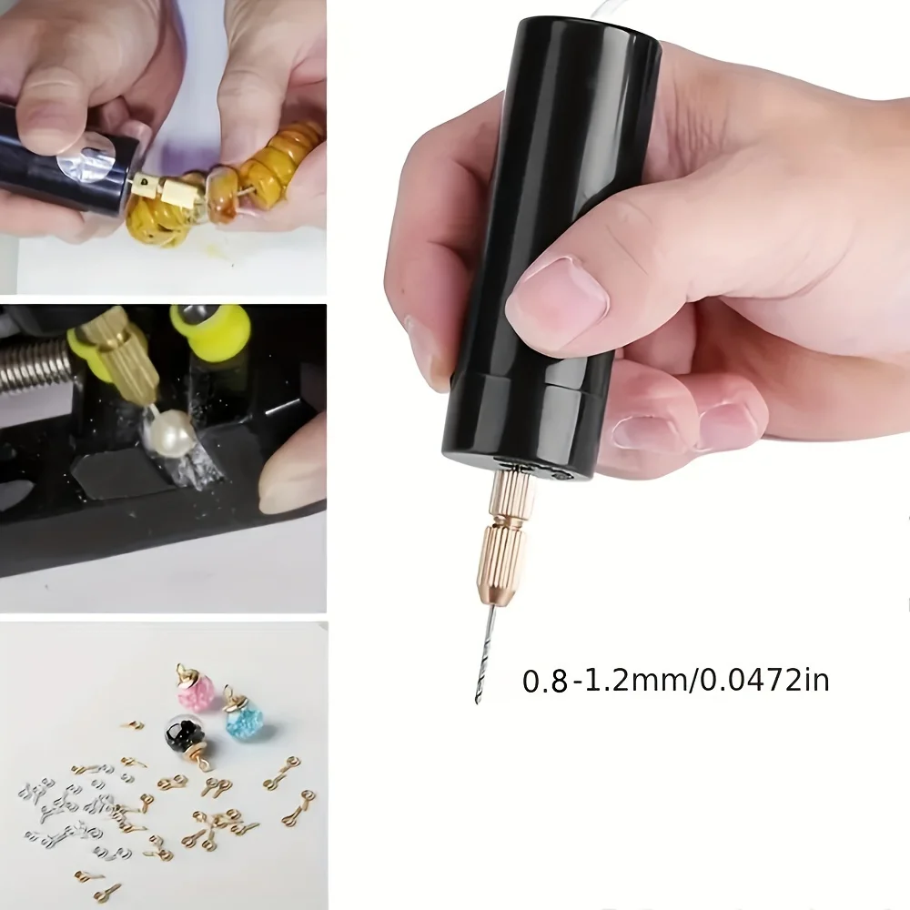 Portable USB Charging Mini Rotary Electric Drill Pen Handheld DIY Engraving Carving Tool for Jewelry Small Detail Processing