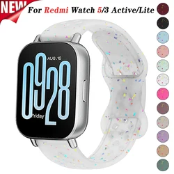 Silicone Strap for Redmi Watch 5 Active 5 Lite 22mm Color Point Sports Bracelet for Redmi Watch 3 Active 3 Lite Replacement Band