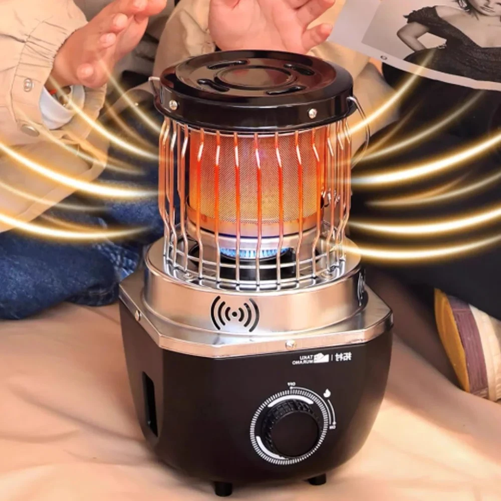 

2300W Outdoor Camping Heater Portable Windproof Heating Warmer for Ice Fishing Tent Garage Use Survival Gear Emergency Warm