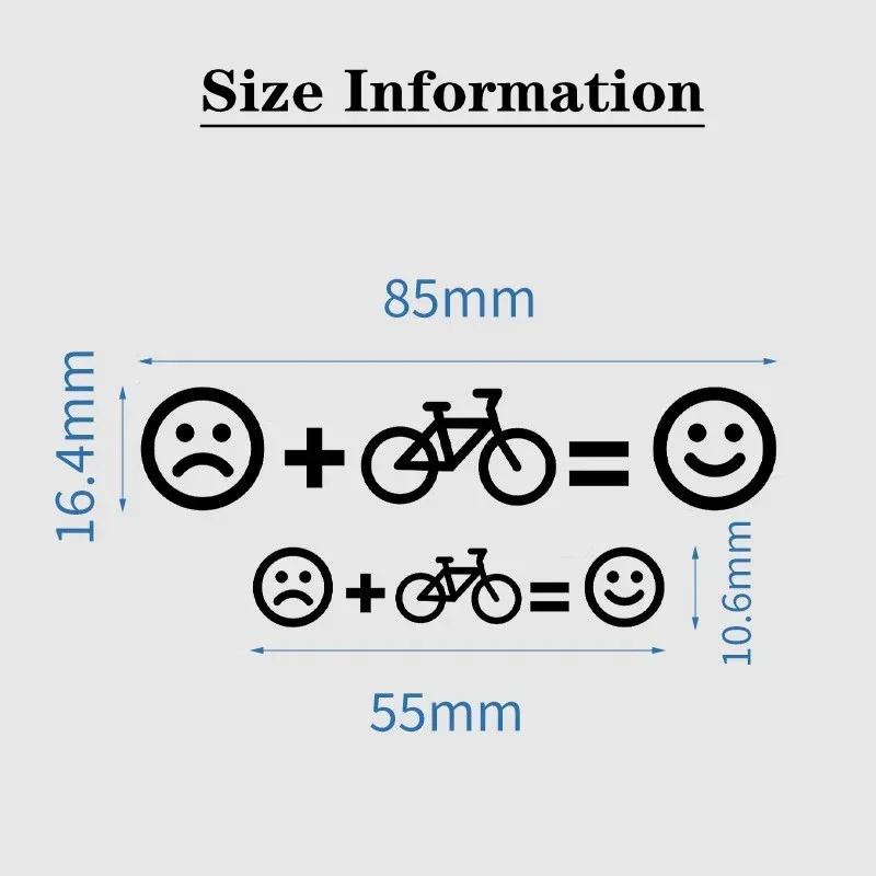 1 قطعة ملصقات الدراجة شخصية MTB الطريق دراجة الإطار ملصق الزخرفية التعبيرات الشارات اكسسوارات الدراجة التوازن الاطفال صائق