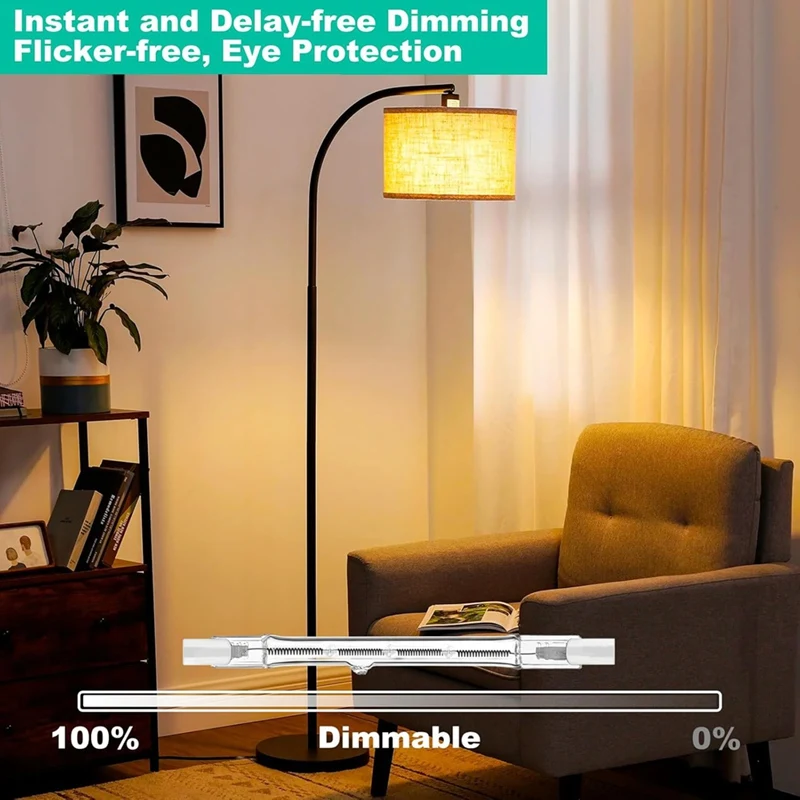 LICE-R7s Halogen Light Bulbs, 7 Packs R7s Bulb 118Mm Dimmable 230V Halogen Bulbs, Tungsten Linear Light Bulb