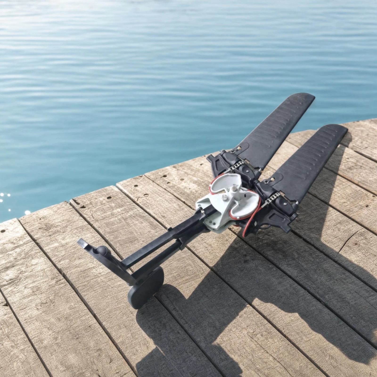 Pedal Drive with Fins Twin-Blade Paddleboard Pedal Drive Watercraft Versatile Space-Efficient for Kayakers
