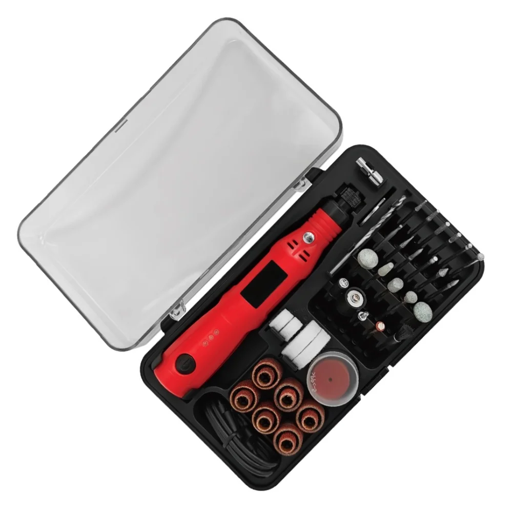 Lightweight Polishing Tool Power Tool Accessory Cordless Rotary Tool Ergonomic Non-slip Handle Hard Plastic Storage Case