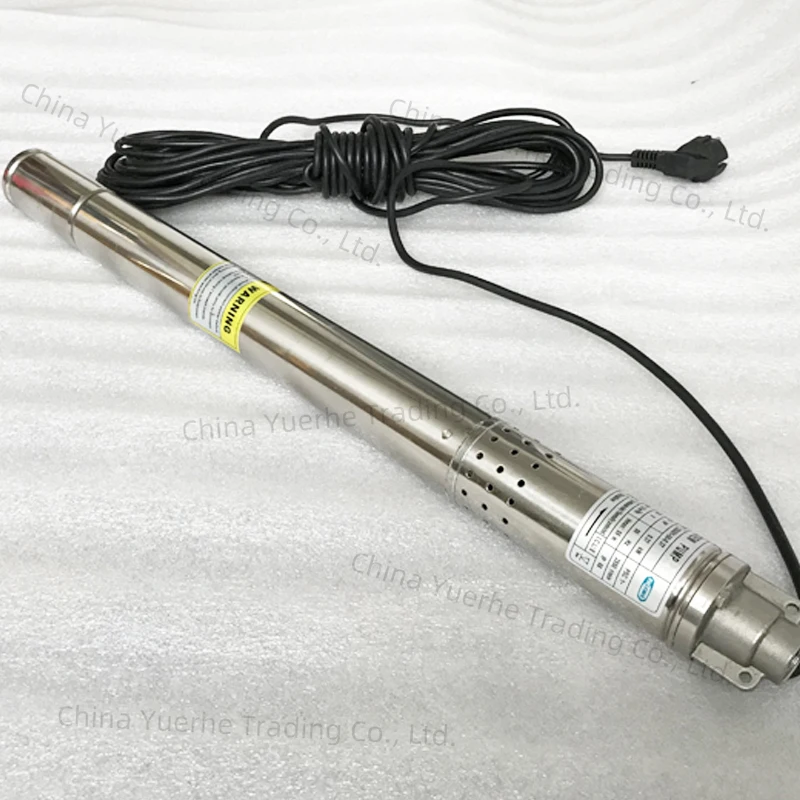 

50mm diameter submersible well pump with 304 stainless steel pump body submersible deep well 1000L/h 2 inch water pump