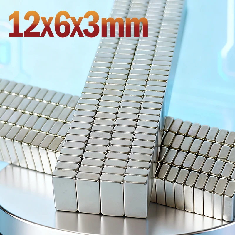 12x6x3 مللي متر كتلة المغناطيس مربع 12*6*3 مللي متر ملحق الثلاجة المطبخ السبورة الحرفية لتقوم بها بنفسك مكتب 12x6x3 المغناطيس 10-500 قطعة #2