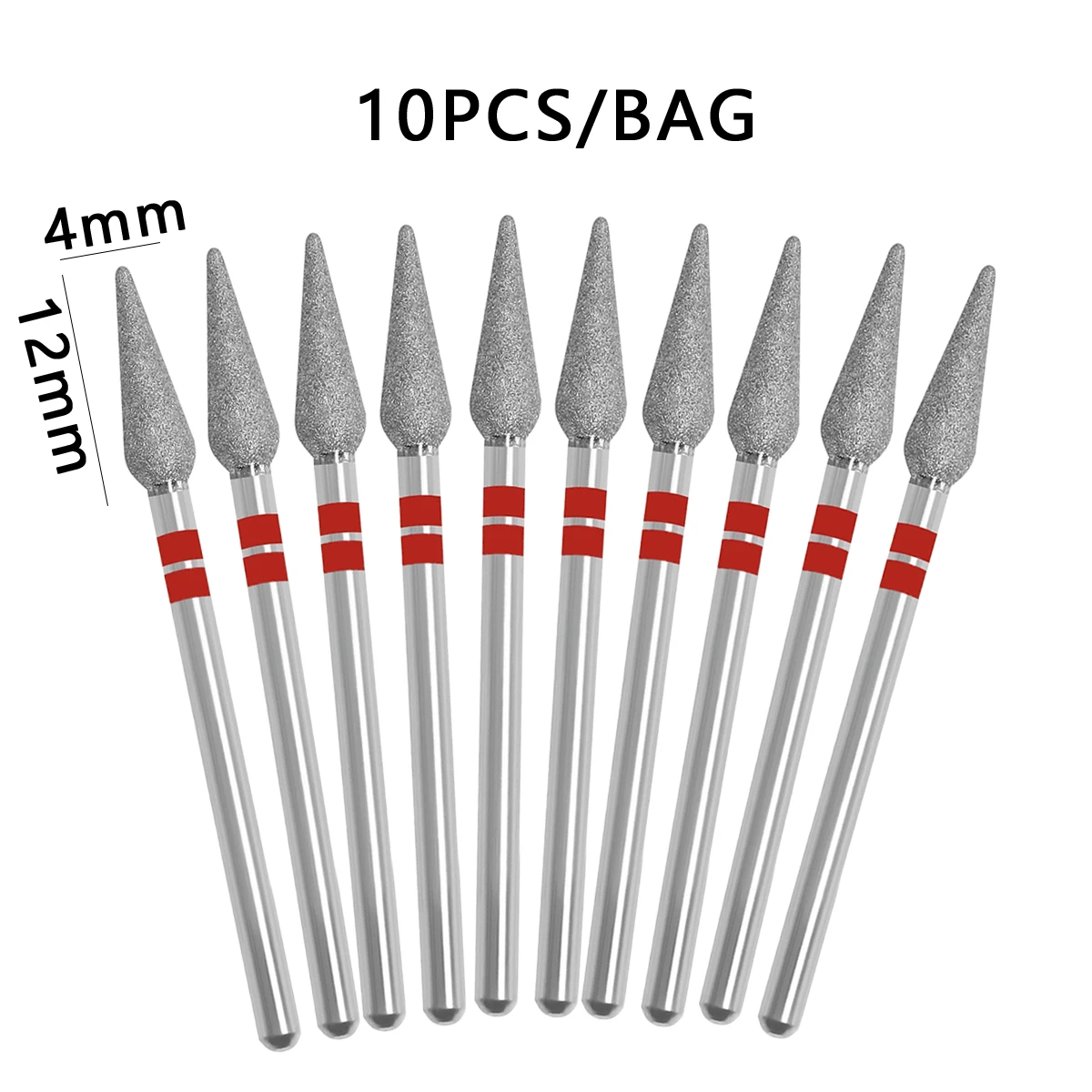 10 قطعة/المجموعة مسمار لقمة ثقب الماس القواطع ل مانيكير إهاب لدغ قاطعة المطحنة ل باديكير الأظافر اكسسوارات أدوات