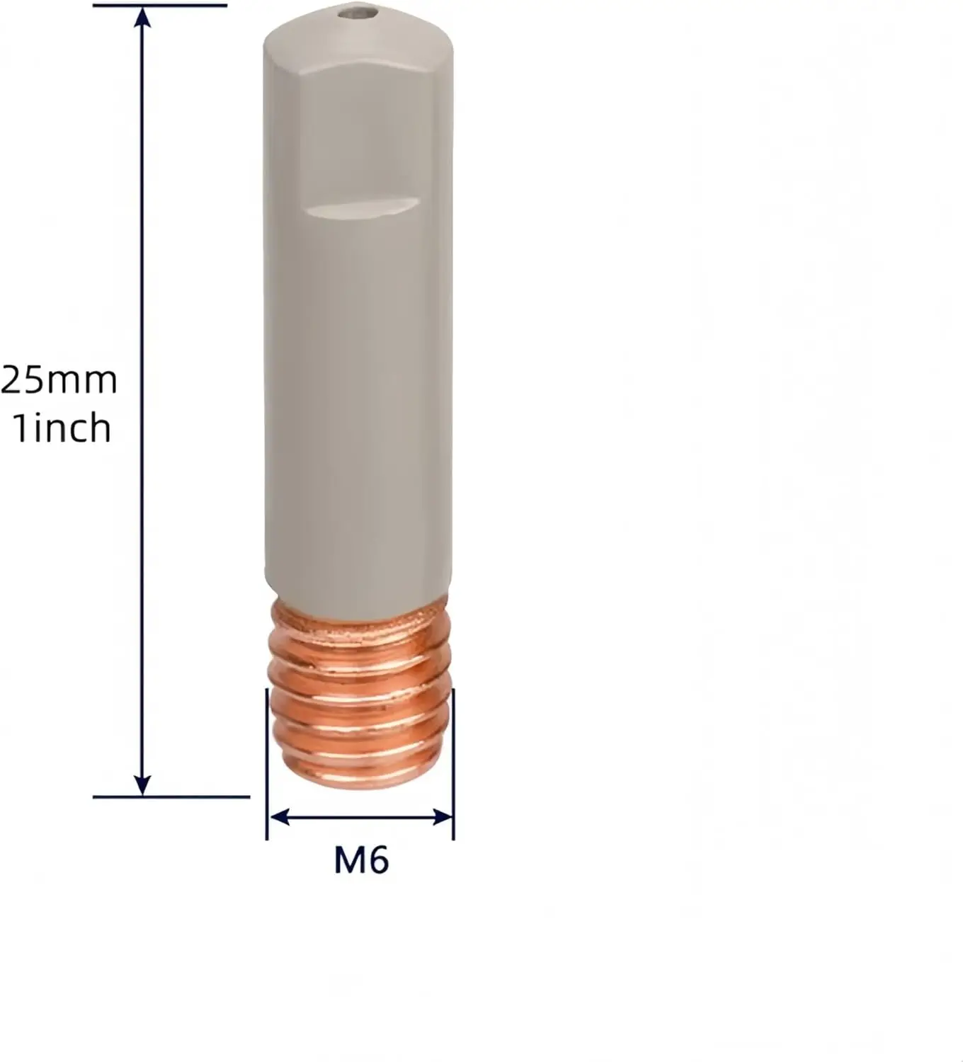 

Набор из 10 сварочных наконечников Mig Welder с антипригарным покрытием; керамические сварочные наконечники Ø0,9 мм (0,035 дюйма) для сварочного пистолета Mig Welder.