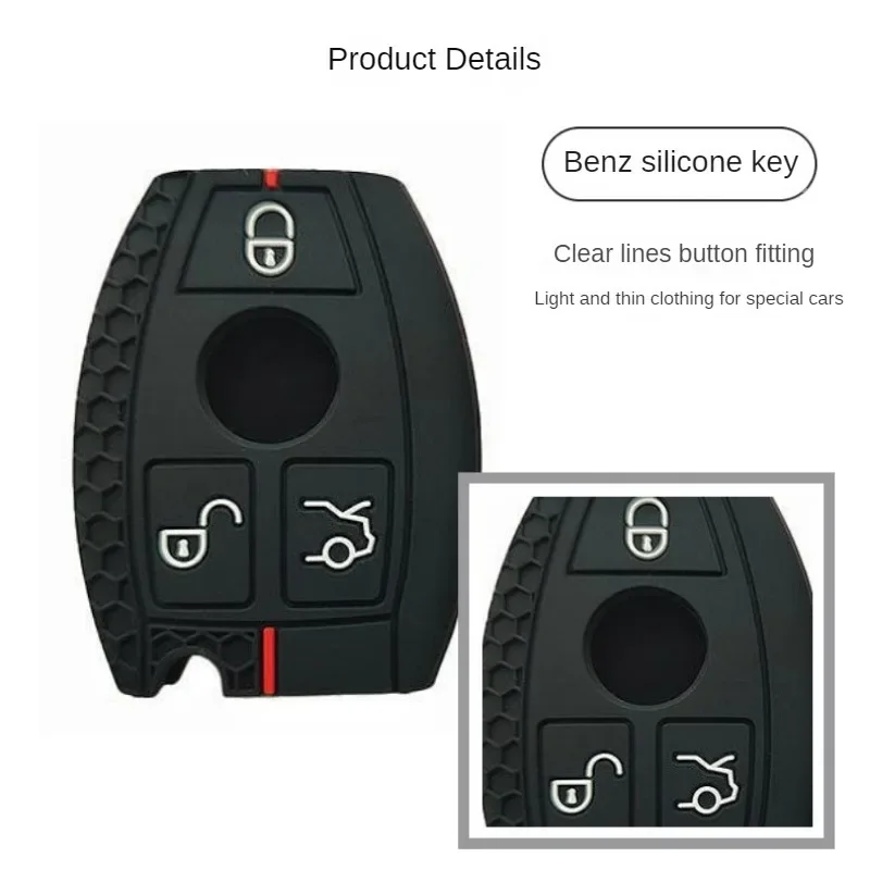 Silikonowa etui na kluczyk/pilota do samochodu samochodowa Samrt do Mercedes Benz A B C E S G klasa W204 W205 W212 W213 W176 W177 GLC CLA AMG