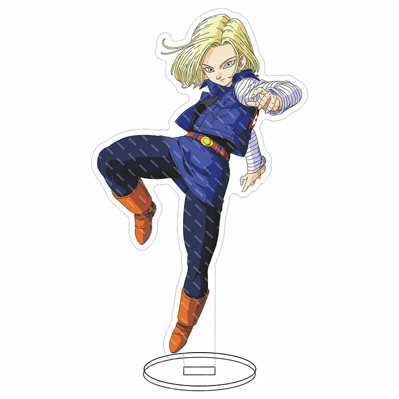 Dragon Ball Z Son Goku Vegeta Trunks Frieza Cell Piccolo Majin Buu Son Gohan Shenron Kame Sennin Chichi figura acrílica con soporte DBZ