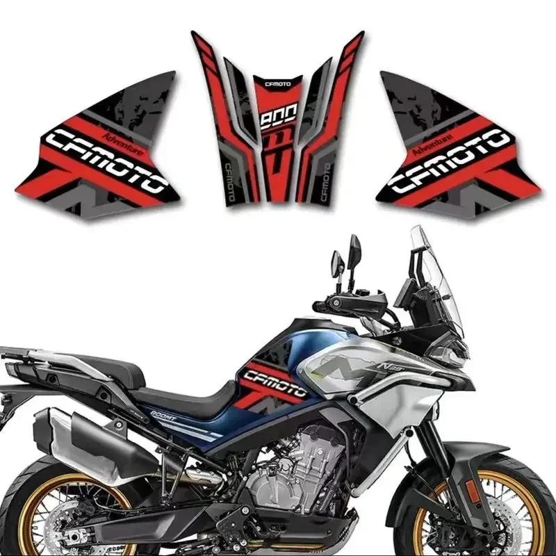 

For CFMOTO 800MT Motorcycle CF 800MT Fuel tank stickers fishbone stickers stickers colorful decorative decal prints Accessories