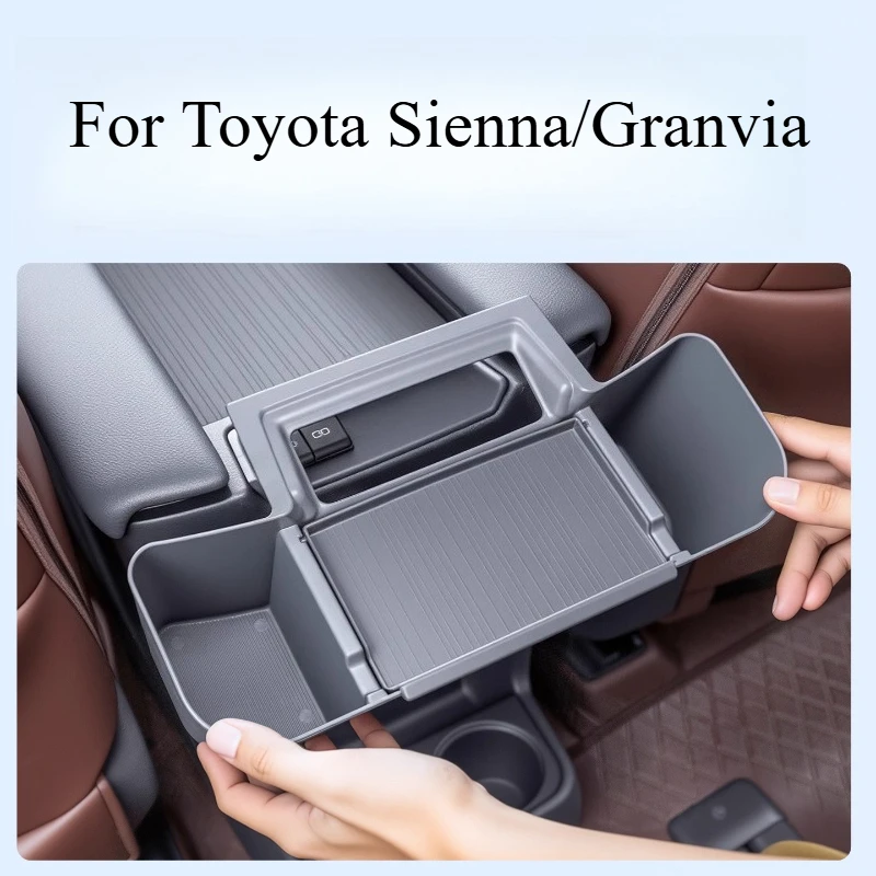 

For Toyota Sienna/Granvia Rear Storage Box Armrest Box Hanging Tissue Supplies Stowing Tidying Automobiles Interior Accessories