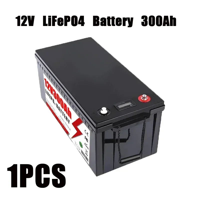 12V 300Ah LiFePO4 Battery Built-in BMS Lithium Iron Phosphate Cells For Replacing Most of Backup Power Home Energy Storage