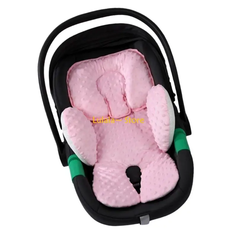 

Y4QA Newborns Car Cushion Insert Provide Head and Body Support for Strollers Bouncer and Swings Detachable Pillow