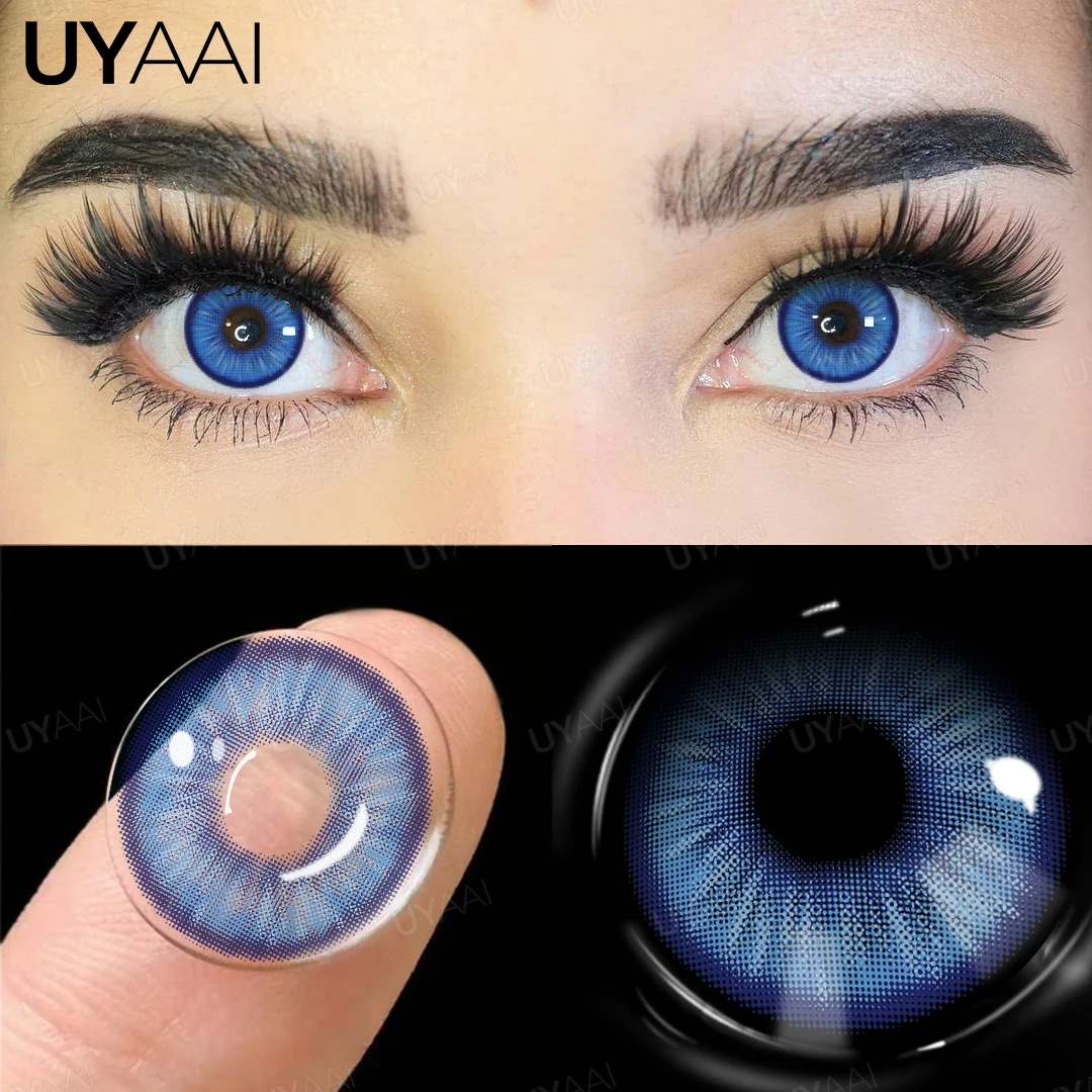 UYAAI Contact Lenses Blue Eye Contacts Lenses for Women Purple Lenses Natural Colored Pupils for Eyes Green Lenses Eye Color