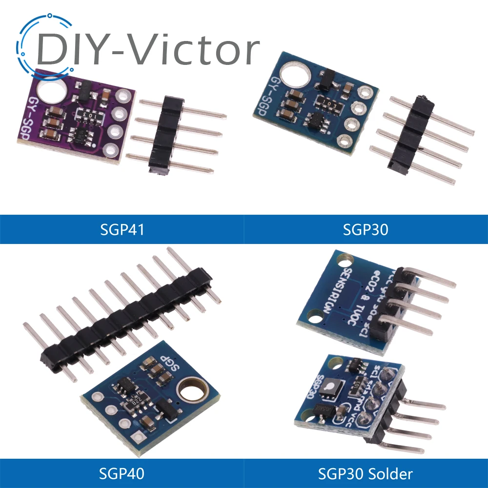 SGP41 SGP30 SGP40 Measurement Air Gas Sensor I2C Multi-pixel TVOC/eCO2 Formaldehyde Carbon Dioxide Detector Tester For Arduino