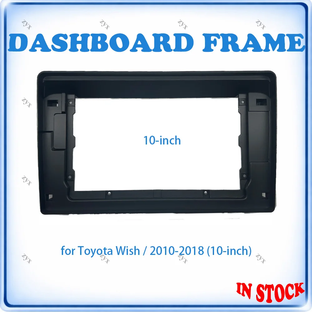 

Car Radio Fascia Frame For Toyota Wish 2010-2018 10 inch Stereo Panel Wiring Harness Power Cable
