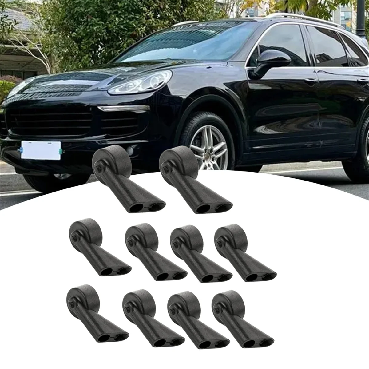 A77Q-10Pcs فوهة غسالة الزجاج الأمامي النفاثة 95862807800   لغسالة الزجاج الأمامي 2011-2018