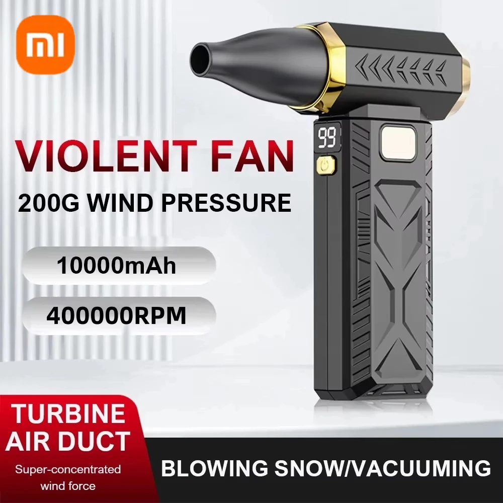 Xiaomi 400000RPM 폭력 팬 초강력 공기 송풍기 진공 송풍 흡입 2in1 먼지 청소기 브러시리스 터보 강한 바람