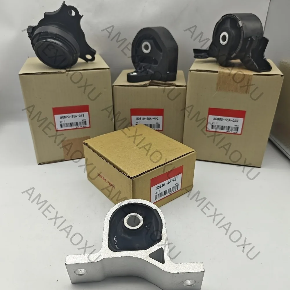 High quality New For 4PCS 50820-S5A-013 50810-S5A-992 50805-S5A-033 50B40-S5A-A81 Engine Motor Mount 01-05 Honda Civic 1.7L
