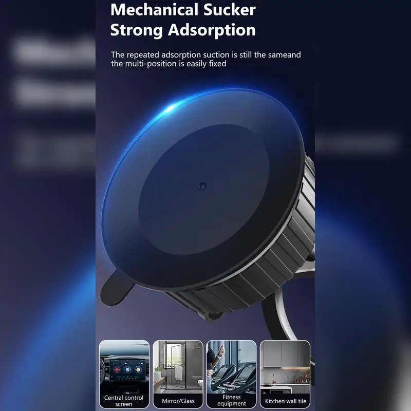 Vacuum Suction Magnetic Phone Holder 360 Degree Rotation Foldable Phone Mount For Car Automobile Cradles Vehicle Accessories For