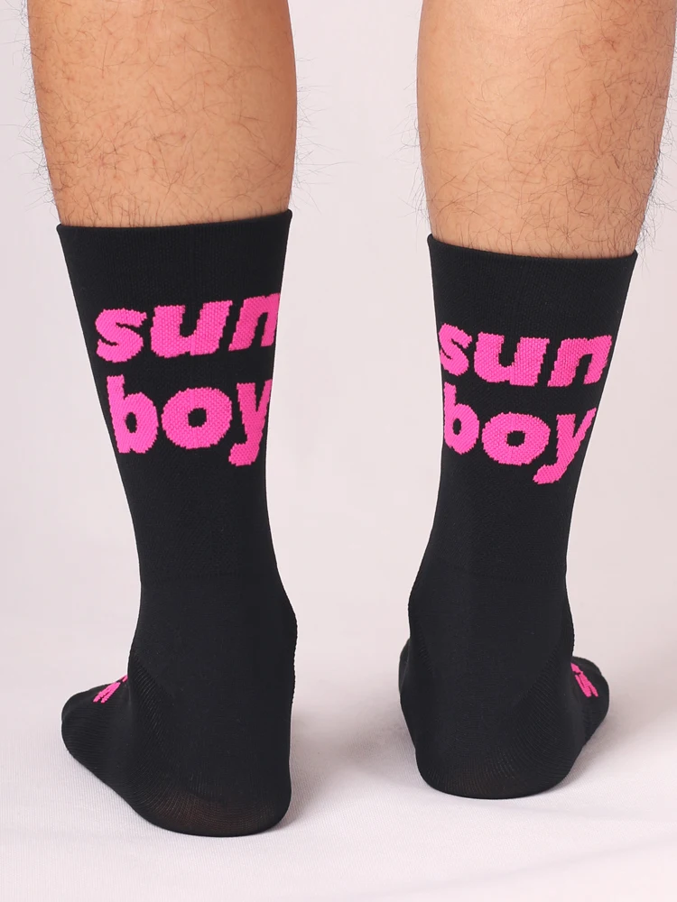 

Велосипедные носки для мальчиков Sporcks Sunshine Series, двухслойные спортивные велосипедные носки, дышащие, высокоэластичные, впитывающие пот и износостойкие
