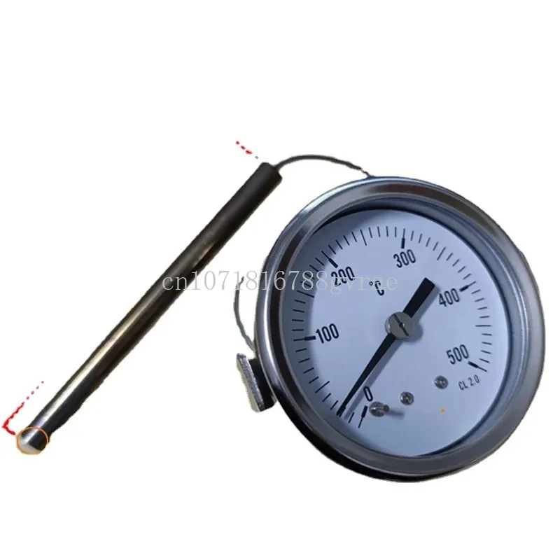 pizza oven 0 to 500 degrees thermometer All-steel shell round thermometer high temperature oven