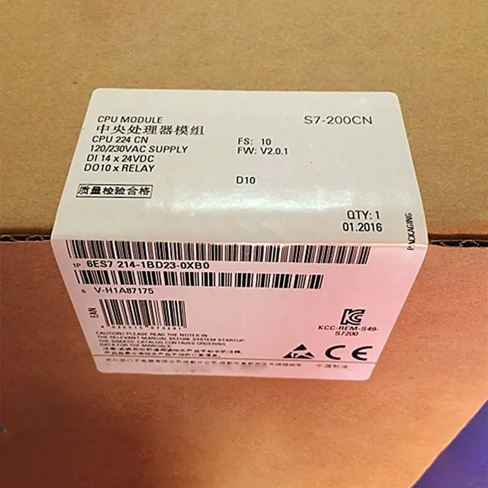 Brand New in Box Sealed For 6ES7 214-1BD23-0XB0 Control Module 6ES7214-1BD23-0XB0