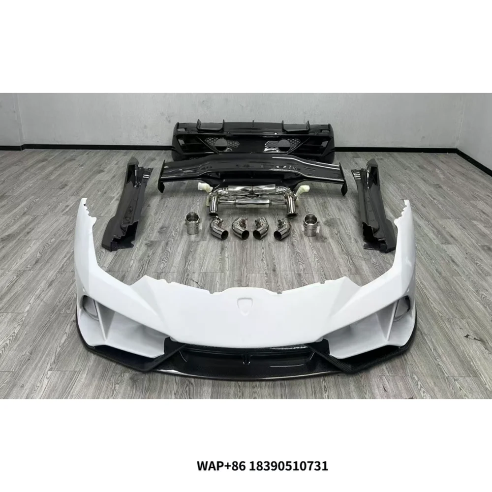 

Bodykit for Huracan LP580 LP610-4 to Upgrade to EVO Spyder Facelift Include Front and Rear Car Bumper Side Skirts