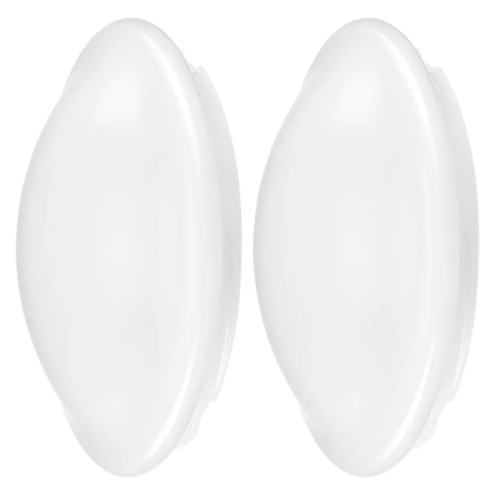 2pcs Ceiling Lamp Shade Plastic LED Light Covers Round Replacement Lampshades Bedroom Balcony Kitchen Bathroom