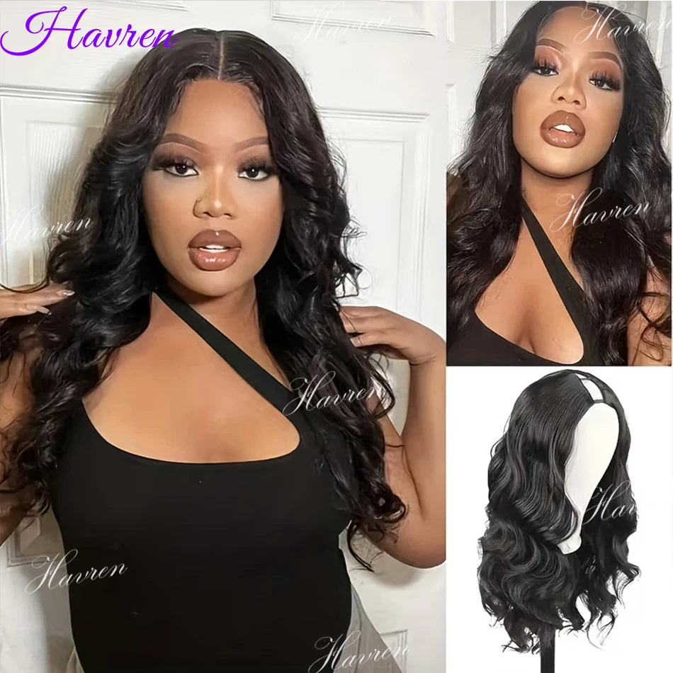 

Бесшовный парик с V-образным вырезом и эффектом Body Wave, 30 дюймов, из натуральных волос, полностью машинной работы, предварительно прорезанный, без необходимости оставлять свои волосы наружу, без пришивания, полуготовый к ношению