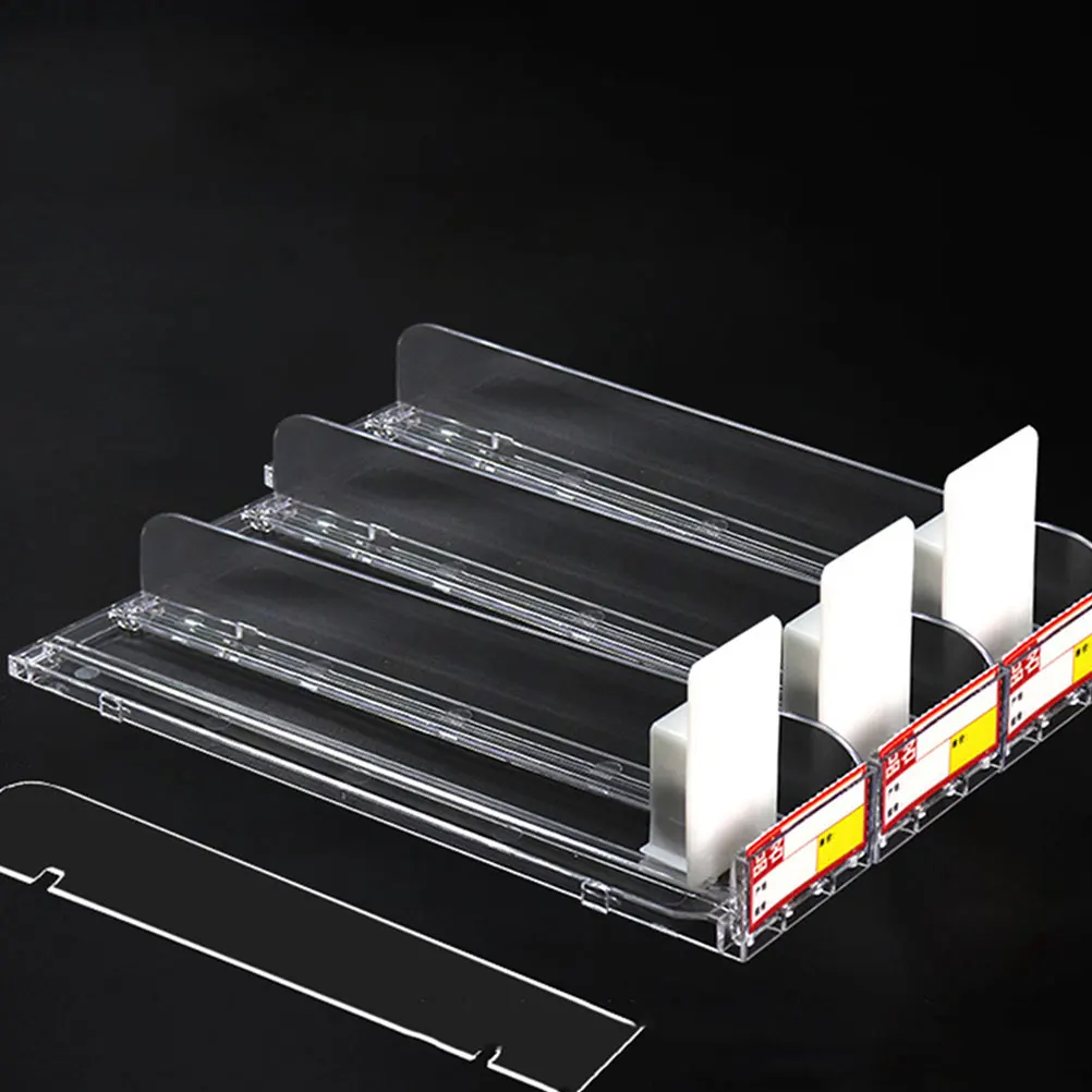 

3pcs Automatic Display Rack Auto-Push Cigarette Dispenser Transparent Plastic Cigarette Showcase For Shop Store Use