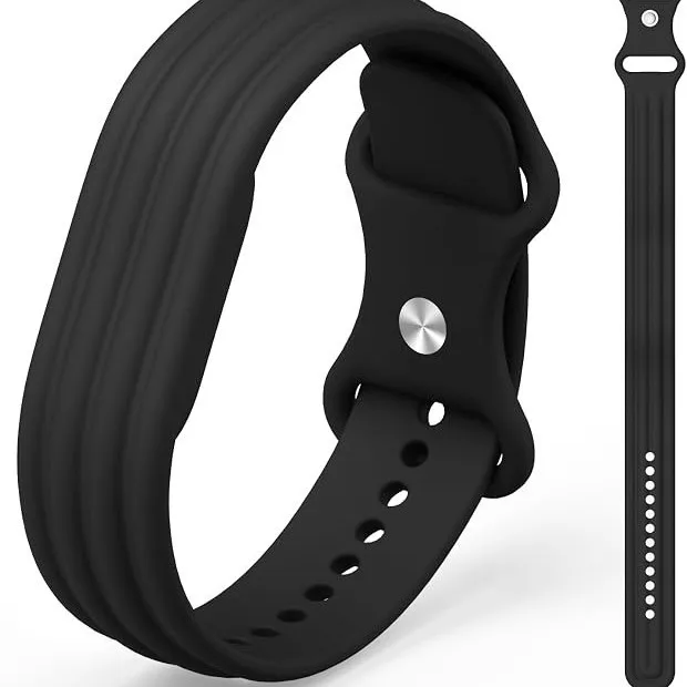 Adjustable Solid Color Sports Silicone Watch Band Compatible with for Google Fitbit Air - New Style Fitness Tracker Strap