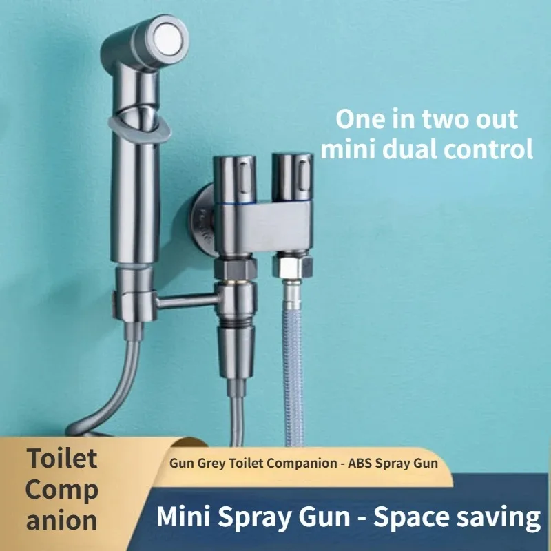 Toilet Spray Gun Toilet Companion Ful CopperCoreBlackDualControlOne In TwoOutTriangle Valve One In Two Spray Gun Faucet Home Use