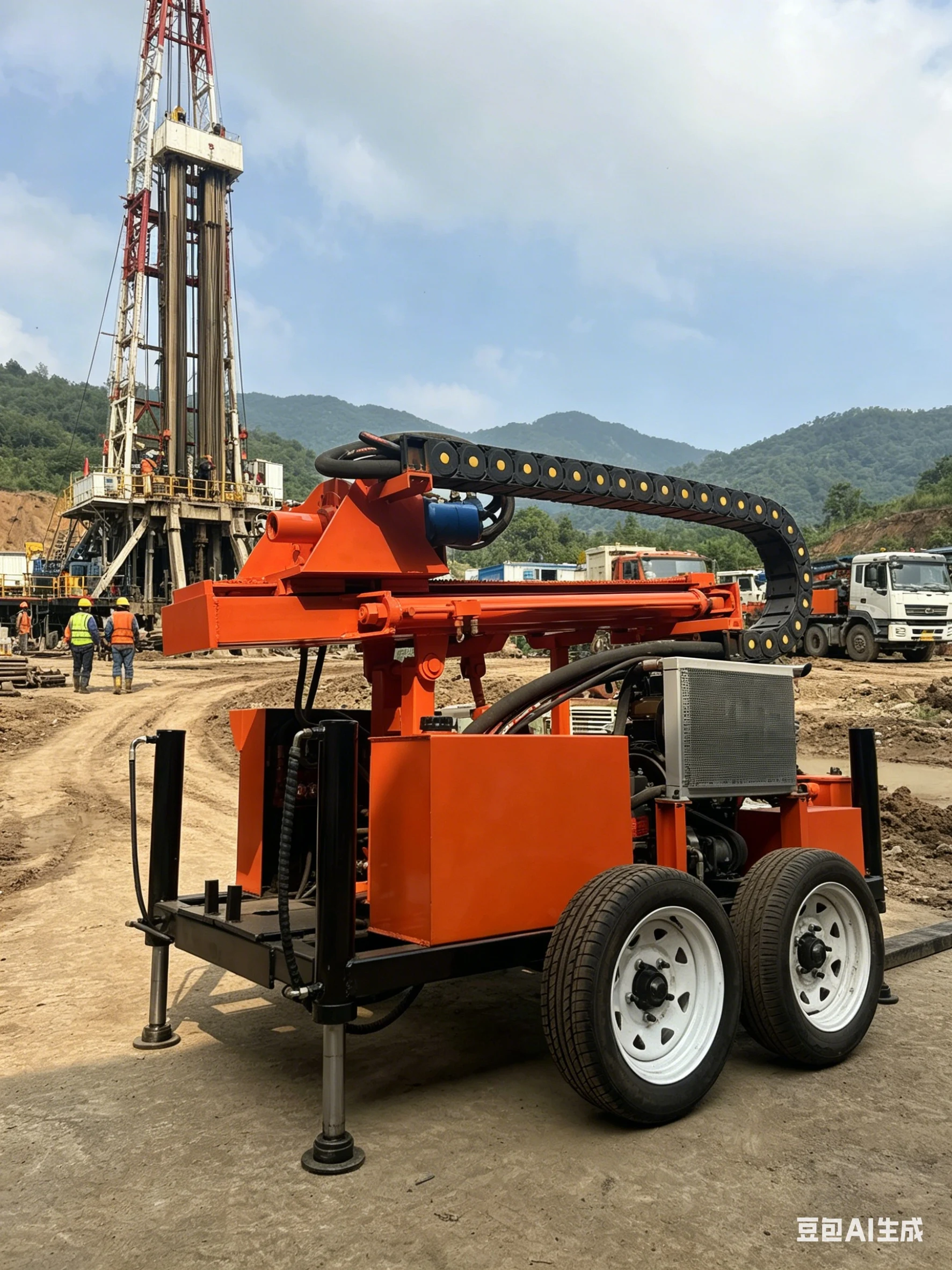 

Customized Home Diesel Hydraulic Driller with Smooth Wheeled Movement