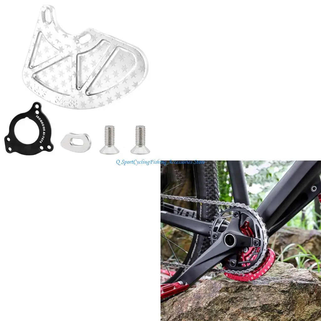 

Universals Bicycles Cranks Protecting Cover Rockproof Bike Chainring Guard