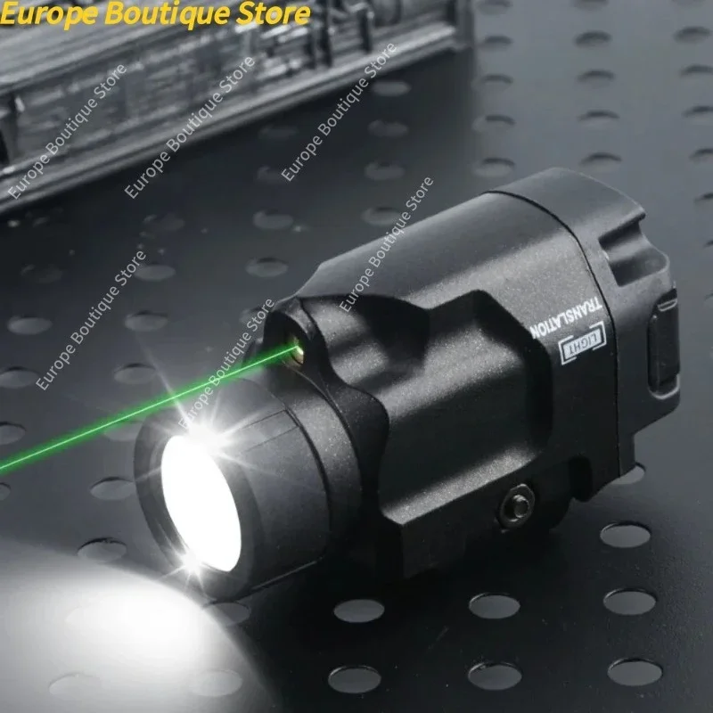 

800Lumen Pistol Tactical LED Flashlight with Red/Green Dot LED Strobe Gun Light Fit 20mm Rail for Outdoor Shooting