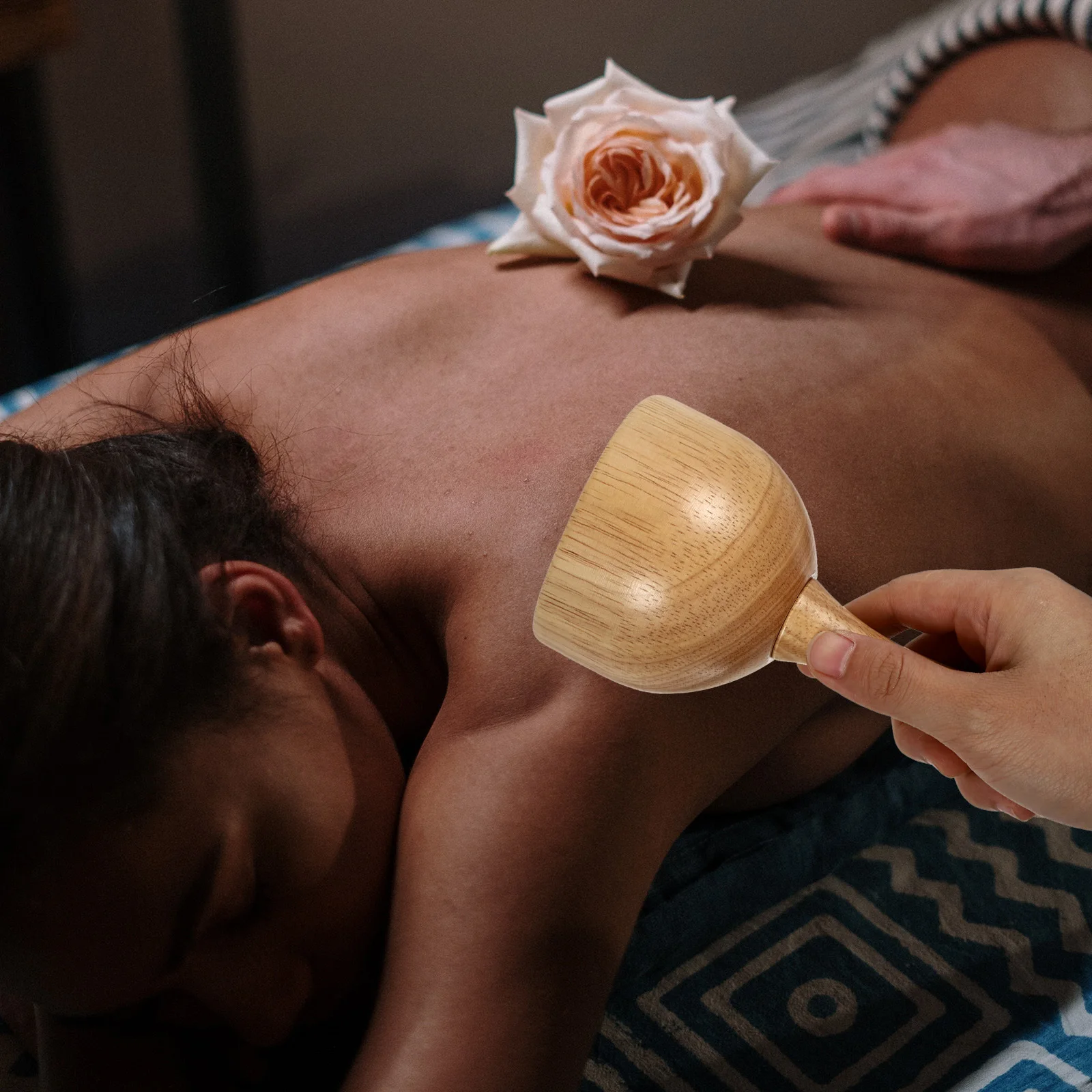 

Cup-Shaped Wood Massager Ergonomic Non-Slip Grip Rounded Edges For Lymph Scraping Body Care Therapy Cupping Device Gua Sha Tool